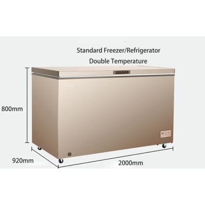 China Eco - Friendly Horizontal Double Chillers Commercial Freezer Temperature for sale