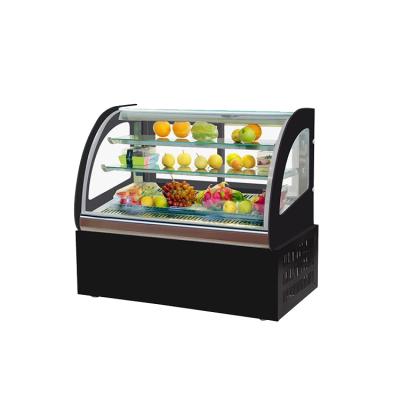 China Hot Sale Countertop Bakery Shop Cake Showcase Glass Cake Display Fridge for sale