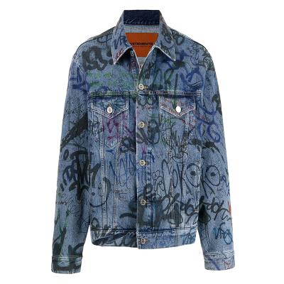 China New Arrival Low Price Viable 1304 Wholesale No Brand Printing Denim Jacket Supplier In China for sale