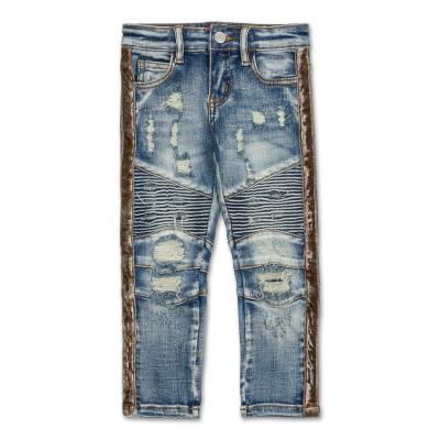 China Custom Color Fade Proof YUEGE New Design Jean For Man Ripped Distressed Biker Motorcycle Jeans Pants for sale