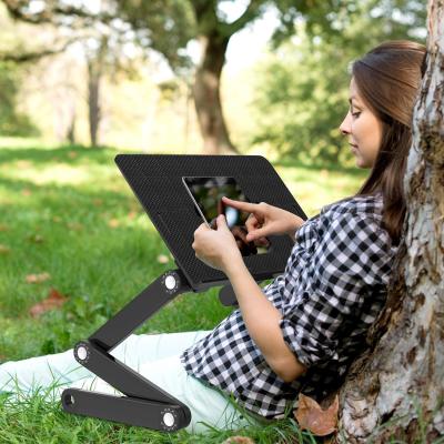 China (Size) Amazon Adjustable Best Selling Ergonomic Folding Laptop Notebook Stand For Bed for sale