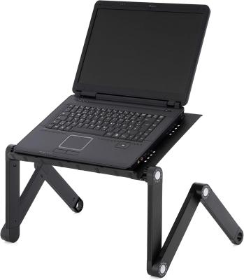 China (Height)Adjustable Portable Adjustable Aluminum Laptop Desk with CPU Fans for sale