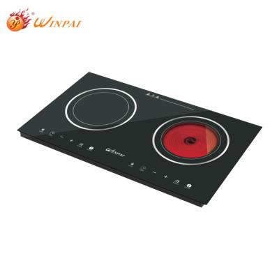 China Double Dish Infrared Ceramic Cooker Infrared Ceramic Cooker Hotel Induction Glass Top Cooker for sale