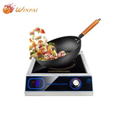 China Hotel Commercial Kitchen Appliances Stainless Steel Soup 3500W Induction Housing Stove for sale