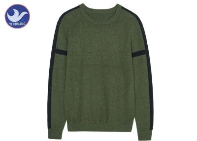 Chine Le dos de chandail de pull du Knit des longs hommes de douilles de Reglan a fendu le doux spécial de rayure à vendre