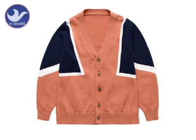 China Buttons Up Children's Cotton Cardigans , Long Sleeve Cardigans For Little Boys  for sale