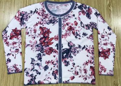 China De reactieve Vrouwen van de Bloemendruk breien de Fabrikant van de Cardigansweater in OEM van China de Dienst Te koop