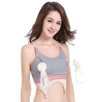 China Women's Maternity & Nursing Bras Seamless Breast Pump Bra Hands Free for sale