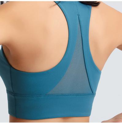 China Nieuwe van de Steunsporten van Mesh Triangle Beauty Back Womens van Ontwerp Verwijderbare Stootkussens Hoge de Bustehouder Hoogste Fitness 2022 Te koop