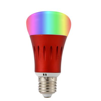 China Hotel smart phone remote control light bulb led Wifi app e22 e26 E27 RGB 7w indoor wifi smart led bulb for sale