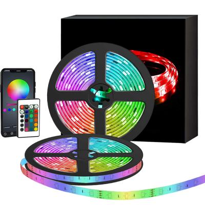 China Decoration DC12V 450LEDs IP20 SMD5050 led strip light kit 24 key WIFI RGB led strip light Kit With 24 key 15M for sale