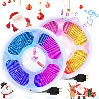 China Decoration 10m Strip 5050 Smart Wifi 12V RGBW Flexible RGB Led Remote Control Non Waterproof Symphony Led Strip Lights for sale