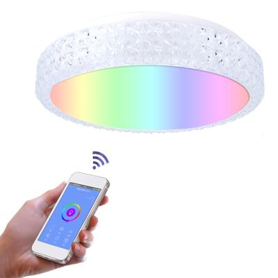 China New modern tuya smart led ceiling lights IP20 wifi led ceiling lights 60w smart lamp alexa 16 million colors for sale