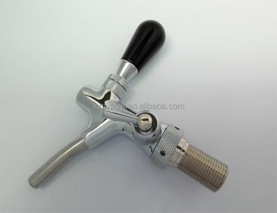 China China Sustainable Brass Chrome Plated Silver Beer Filling Faucet With Regulator for sale