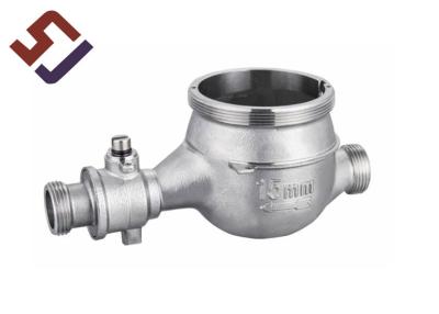 China Pieza de acero inoxidable sola Jet Water Meter Housing del bastidor del cuerpo de válvula en venta