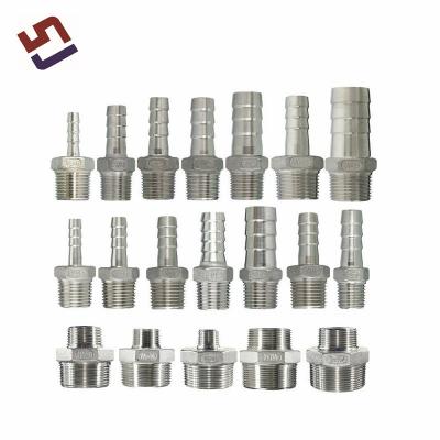 China OEM Precision Casting Female Hose Fitting Hydraulic Hose Connector Double Hexagon Pipe Fittings for sale