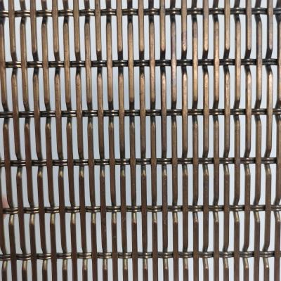 China Anodized Aluminum Woven Wire Fabric Mesh Crimped Woven Wire Mesh For Fence Te koop