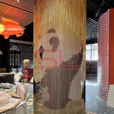 China Aluminum Chain Type Good Ventilation Performance Interior Decoration Partition Ceiling for sale