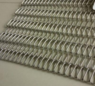 China Customizable Flexible Metal Mesh Fabric For Partiton Wall Custom Square Design for sale