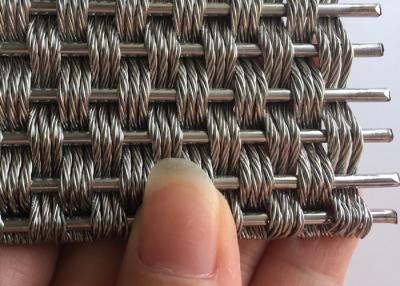 China Quetschverbundenes 5.5mm dekoratives Architekturdrahtgewebe Mesh Anti Corrosion zu verkaufen