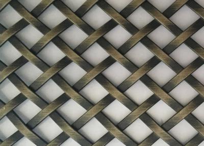 China 5ft Geplooide Roestvrij staal Decoratieve Draad Mesh Grilles 43,2% Openingsgebied Te koop