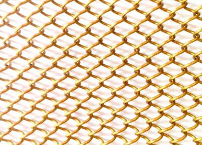 China Oro casero flexible Mesh Curtain de la pañería el 13ft de la bobina del metal de la decoración en venta