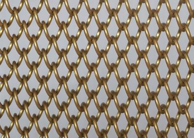 China SGS de aluminio de Mesh Curtain del metal del oro de los 20m en venta