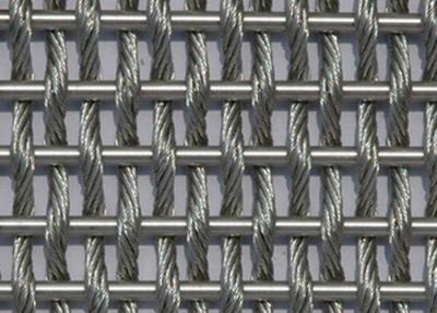 China Des flexibles Metallss304 Breite Mesh Fabric Crimped Metal Screen-Fassaden-16ft zu verkaufen