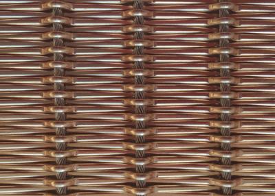 China 12m gesponnenes flexibles Architekturmetall Mesh Fabric Free Oil 1.55mm Rod Pitch zu verkaufen