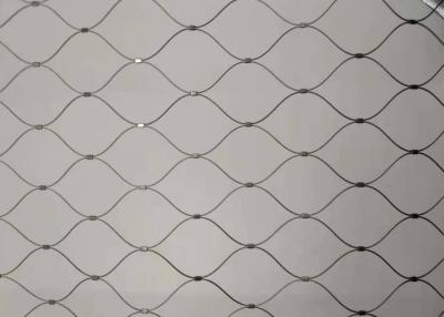 China mão de 7x7 Antifire - Mesh Steel Rope Fence tecido 60x60mm para trilhos da escada à venda