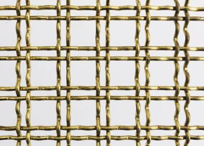 China Brass Double Heat Resistance Lock Crimp Wire Mesh For Decorative Fence for sale