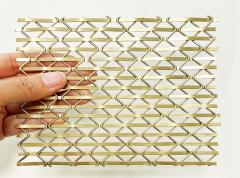 12mm Warp Pitch Decorative Wire Grilles Weft Diameter 3.15mm Metal Mesh Sheet