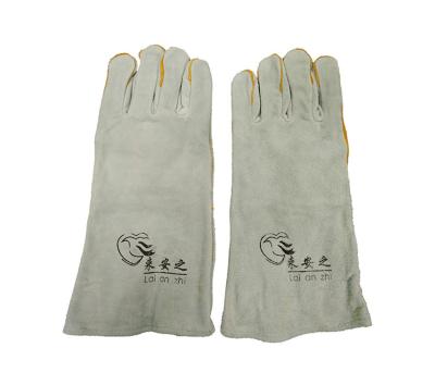 China Wholesale Industrial High Quality Cow Work Safety Welding Leather Flame Retardant Heat Resistant Mitt Wear Resistant for sale