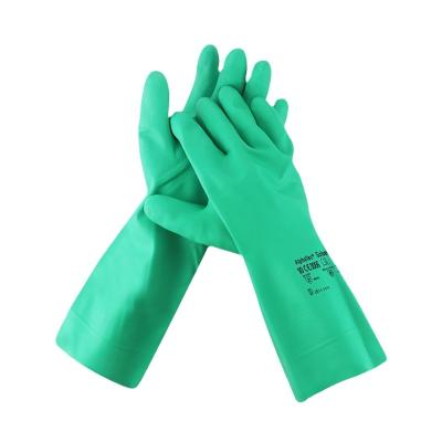 China Nitrile Rubber Anti-skid Anti-oil Anti-slip Wear Resistant Chemical Resistant Protective Mitt for sale