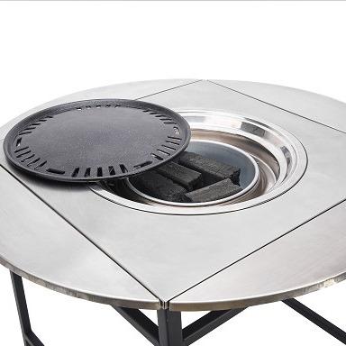 China Easily Assembled Korean Folding BBQ Grill Table BBQ Grill Portable BBQ Table for sale