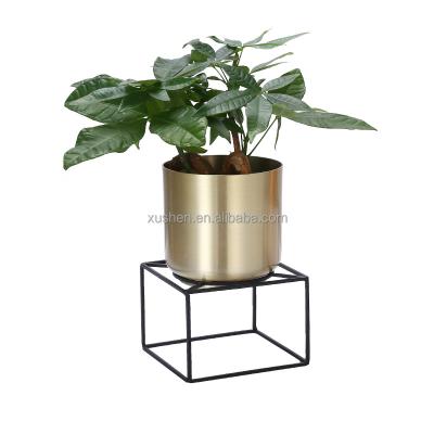 China Housing Cheap Metal Plant Rack Flower Pots Frame On Table for sale