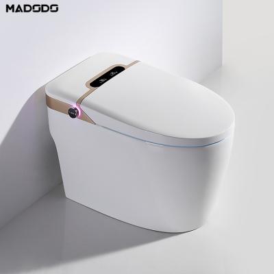 China Bliss Elongated White Smart Toilet Seat Automatic Operation Bidet Ceramic WC Bowl Sensor Flush Toilet for sale