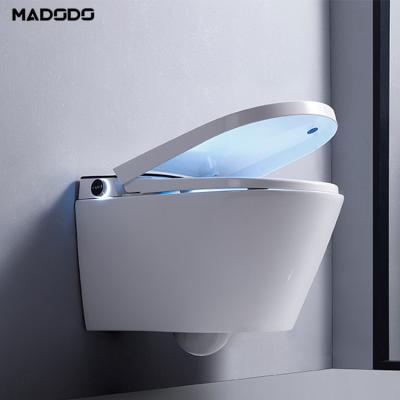 China Automatic Operation China Wall Hung Smart Toilet With Conceal Luxury Wall Hung Intelligent Toilet And Cistern Automatic Toilet Bowl For Hotel for sale