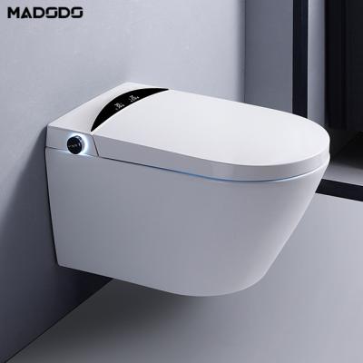 China Automatic Operation Smart Toilet Extended Smart Smart Toilet Cupc Flip Wall Hung Automatic Seat Cover Automatic Self Cleaning Public Toilet for sale