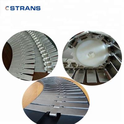 China FACTORY Bottle Carrier Strong Water Industry Transmission Belts DIRECTLY SS Mineral Flat Chains for sale