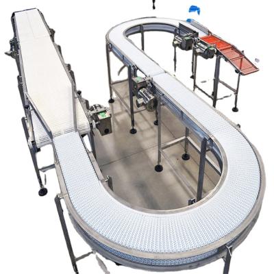 China Customized High Quality Heat Resistant High Temperature And Corrosion Resistance Food Grade Plastic Modular Belt Conveyor for sale