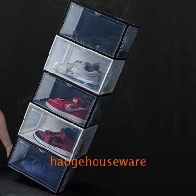 China Morden factory direct supply wholesale storage easy to assemble plastic shoe box for sale