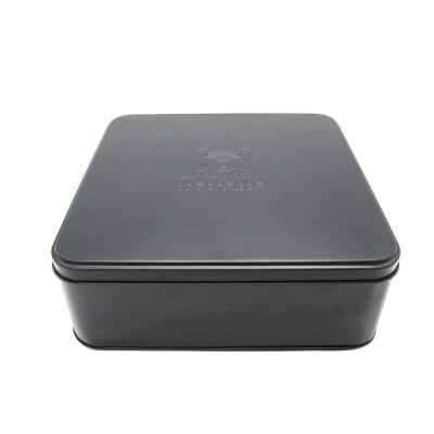 China Wholesale Custom Square Large Size Eco-friendly & Recyclable Luxury Metal Cookie Biscuit Tin Box for sale