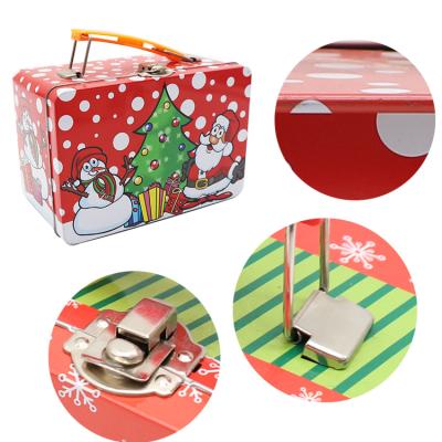 China Gift & Custom Printed Craft Metal Tin Lunch Box Metal Cans Colorful Gift Packing Box Cookie Food Mooncake Packing Tin Box for sale