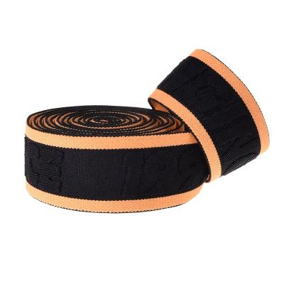 China 2019 new arrival elastic color edge jacquard elastic band with biodegradable material for yoga boxer for sale