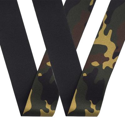 China Spandex Elastic Custom Polyester Camouflage Webbing Strap Elastic Tape Band for sale