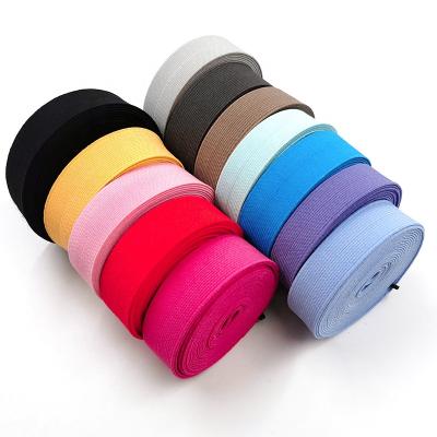 China Oeko-Tex 100 Foldover Elastic Rubber Bands Custom Folding Elastic Band Elastic Tape for sale