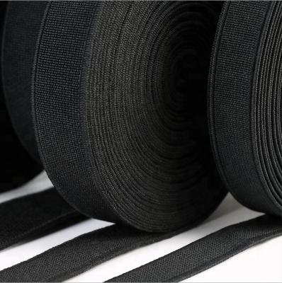 China Different Grade Elastic Custom Top Black Wide Elastic Webbing Band for sale