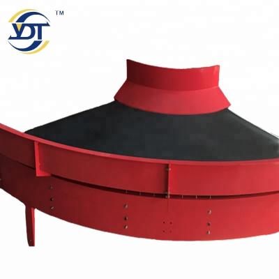 China fire resistant homemade automatic spinning belt conveyor/curved conveyor belt with express spinning package factory price for sale