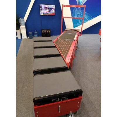 China Heat Resistant Sorting MachineSlat Conveyor Stainless Steel Business OEM Cross Belt Conveyor PVK Material for sale